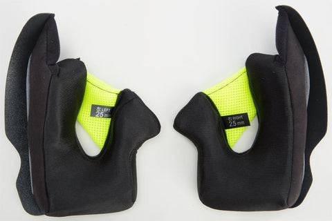 Luxx Helmet Cheek Pads 25mm Medium Fits Xs-l