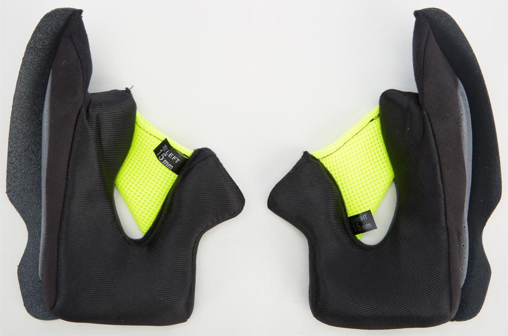 Luxx Helmet Cheek Pads 15mm Optional Size Fits Xs-l