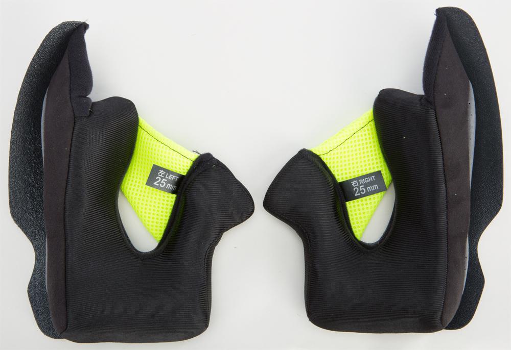 Luxx Helmet Cheek Pads 25mm Optional Size Fits X-3x