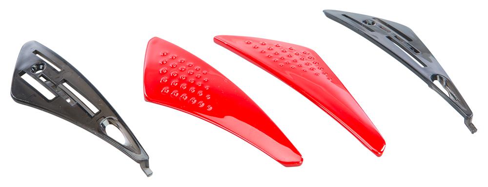 Fly Luxx Front Top Vent Red L& R 4 Pcs W-screws