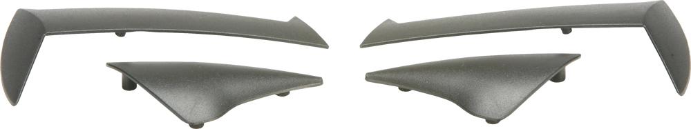 Conquest Helmet Rear-side Vents Black 4-pk
