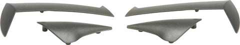 Conquest Helmet Rear-side Vents Black 4-pk