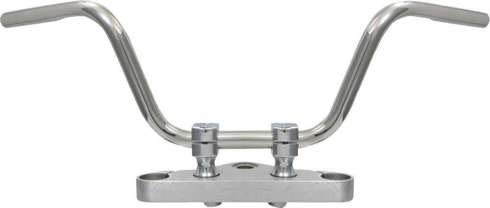 Bobber High Bar W-dimples Stainless-polished 1"