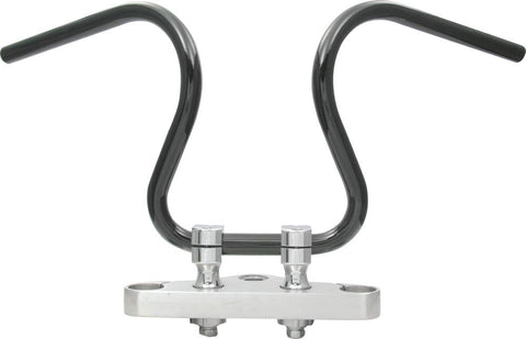 Loose Bar W-dimples Steel-black 1"