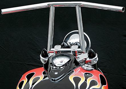 10" Attack Bar W-dimples Stainless-polished 1"
