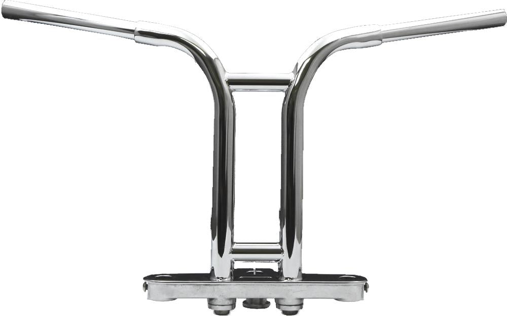 Riser Handlebar Steel W-dimples Chrome 1"x14"