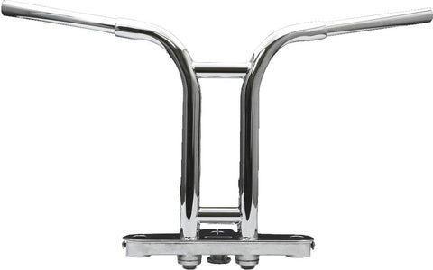 Riser Handlebar Steel W-dimples Chrome 1"x14"