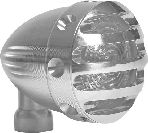 Drilled Mini Finned Taillight Polished