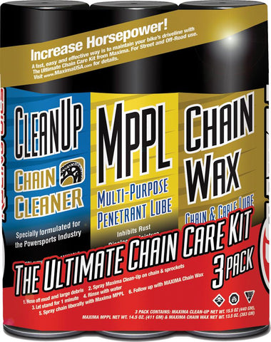 Ultimate Chain Wax Care Kit 3-pk