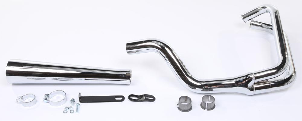 Full Sys 2-1 Megaphone Honda Chrome