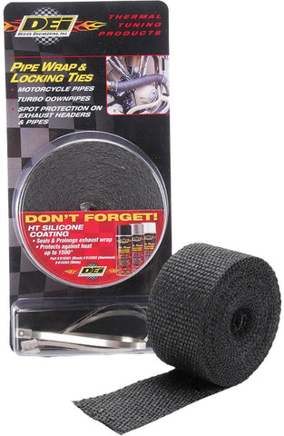 Pipe Wrap & Locking Ties (black)