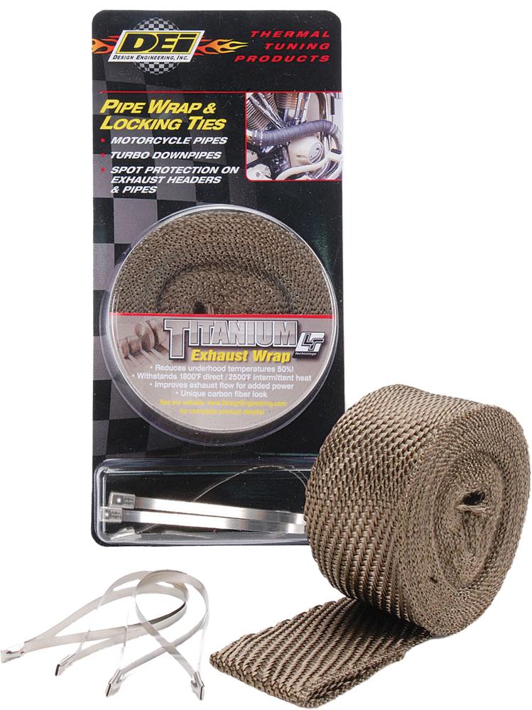 Pipe Wrap & Locking Ties (titanium)