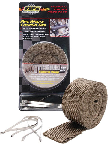 Pipe Wrap & Locking Ties (titanium)