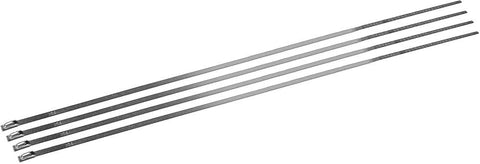 Locking Ties Stainless Steel 14" 4-pk