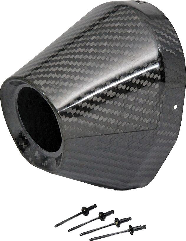 Carbon End Cap 4.5" Hole 1 3-4 Ti5-ti6 Cap-rivets