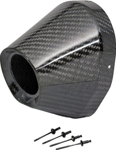Carbon End Cap 4.5" Hole 1 3-4 Ti5-ti6 Cap-rivets