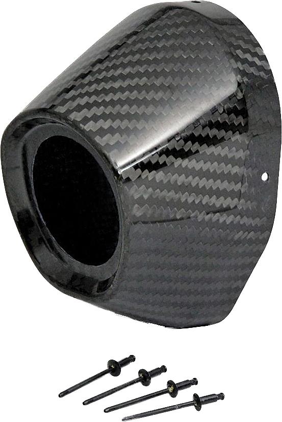 Carbon End Cap 3.5" Hole 1 3-4 Ti5-ti6 Cap-rivets