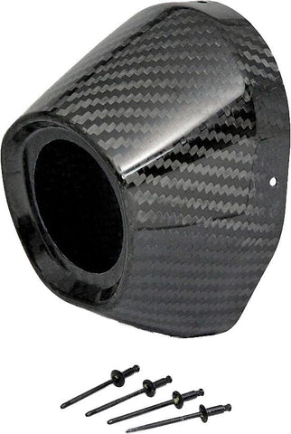 Carbon End Cap 3.5" Hole 1 3-4 Ti5-ti6 Cap-rivets