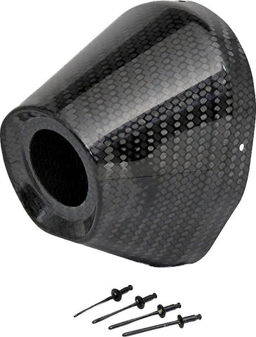 Carbon End Cap 4.5" Hole 1 1-2 Ti5-ti6 Cap-rivets