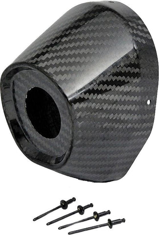 Carbon End Cap 3.5" Hole 1 1-4 Ti5-ti6 Cap-rivets
