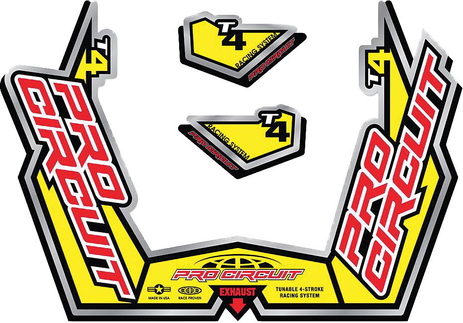 T4-gp Sticker Kit Replacement Muffler Stickers