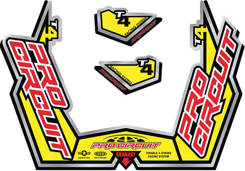T4-gp Sticker Kit Replacement Muffler Stickers