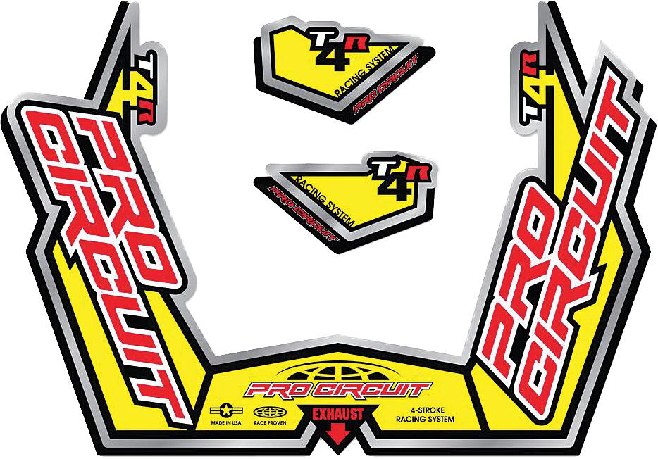 T4-gpr Sticker Kit Replacement Muffler Stickers