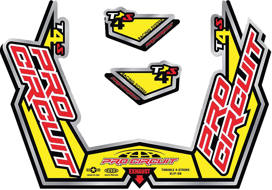 T-4s Sticker Kit Replacement Muffler Stickers