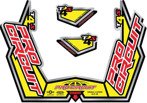 T-4s Sticker Kit Replacement Muffler Stickers