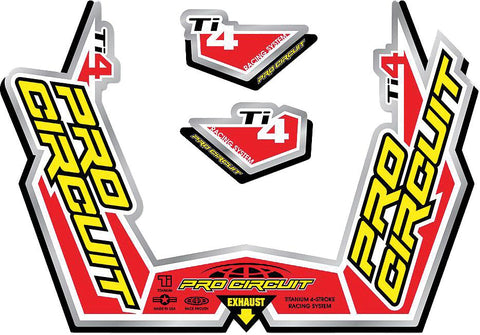 Ti-4gp Sticker Kit Replacement Muffler Stickers