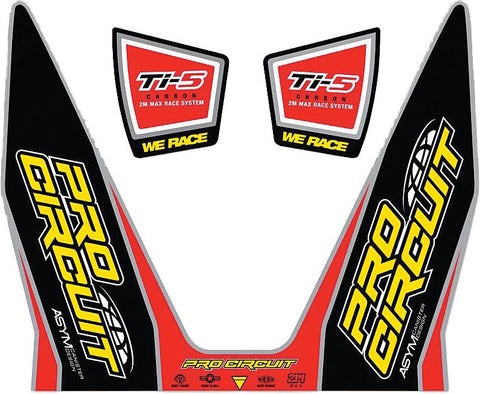 Ti-5 Decals Replacement Muffler Stickers
