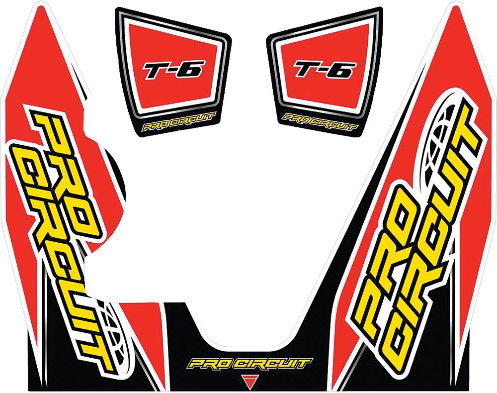 T-6 Wrap-end Cap Decal Yz450f Replacement Muffler Stickers