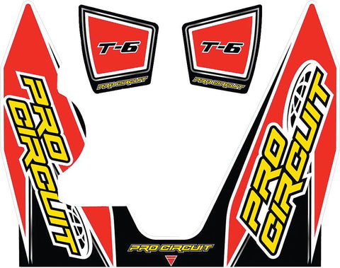 T-6 Wrap-end Cap Decal Yz450f Replacement Muffler Stickers