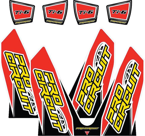 T-6 Wrap-end Cap Decals Replacement Muffler Stickers