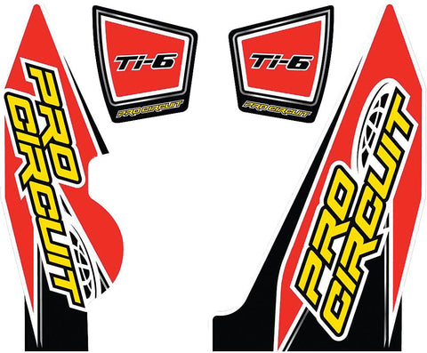 T-6 Wrap-end Cap Decal Yz250f Replacement Muffler Stickers