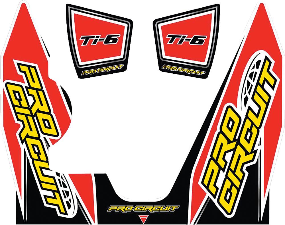 T-6 Wrap-end Cap Decal Yz450f Replacement Muffler Stickers