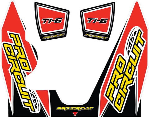 T-6 Wrap-end Cap Decal Yz450f Replacement Muffler Stickers