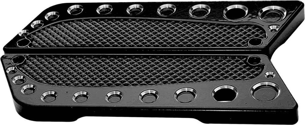 Bag Latches Tear Drop Black