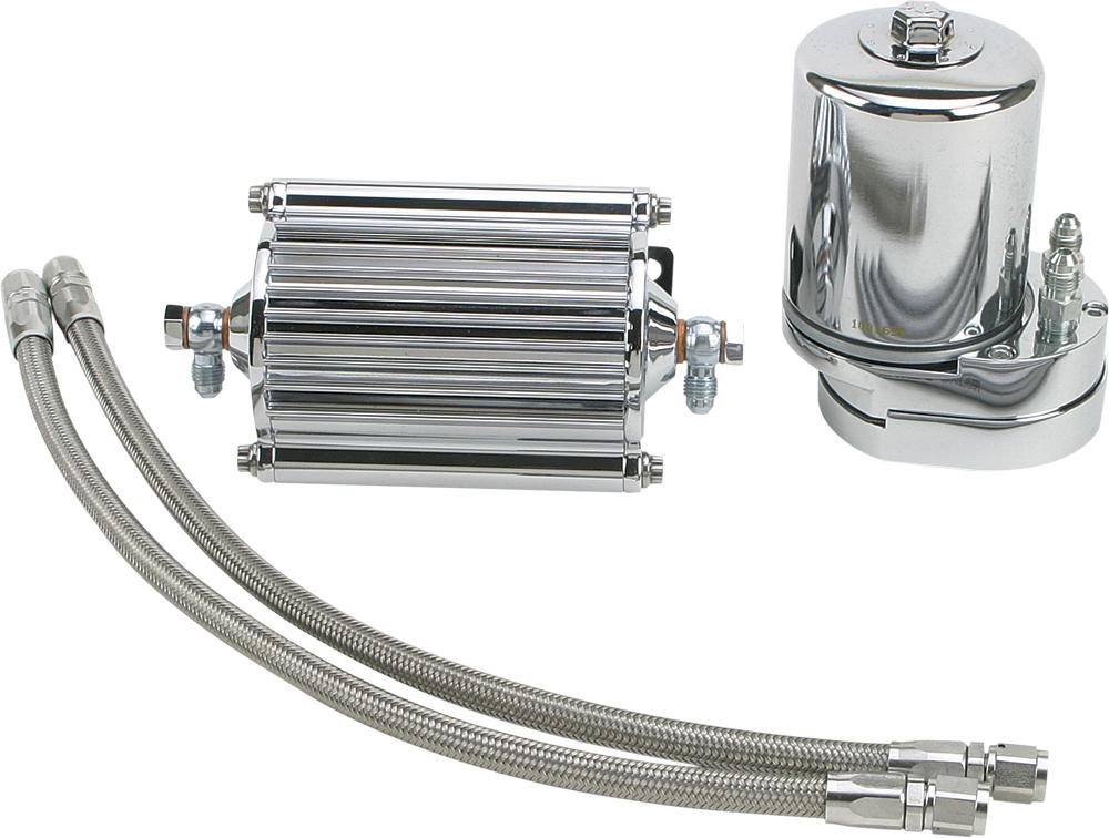 Oil Cooler Filter Kit Chrome