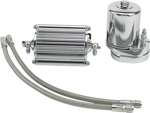 Oil Cooler Filter Kit Chrome