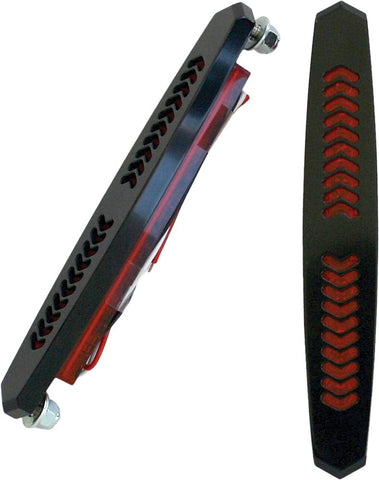 Aero Bag Lights Black W-red Lens