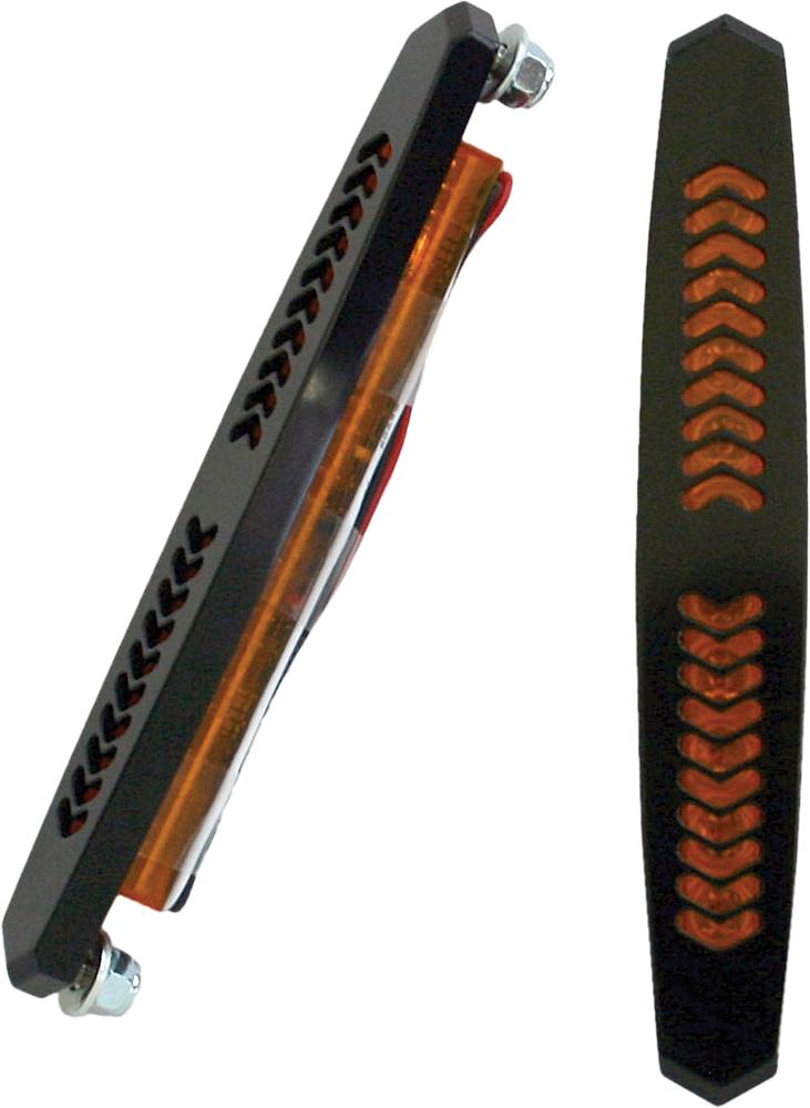 Aero Bag Lights Black W-amber Lens