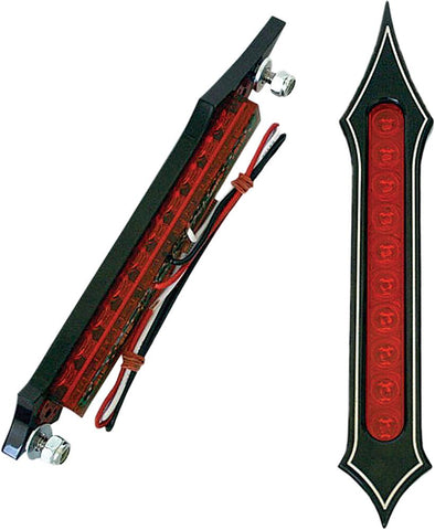 Tribal Bag Lights Black W-red Lens