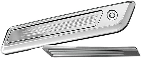 Speed Ball Saddlebag Latch Inserts (chrome)