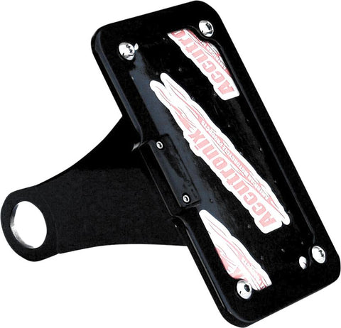 Side Mount License Plate Black Xl