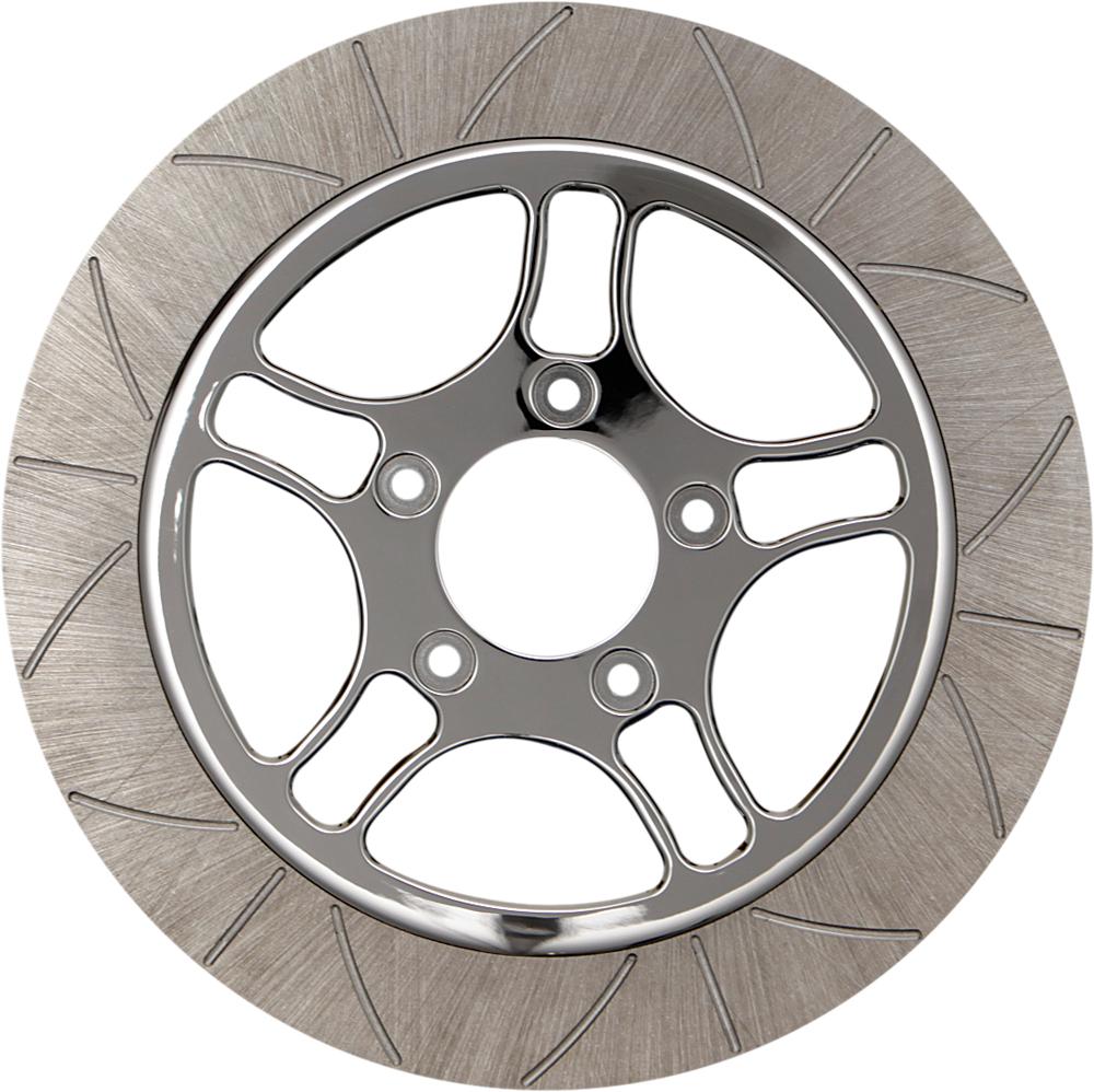 Triangular Front Brake Rotor 11.8" Chrome