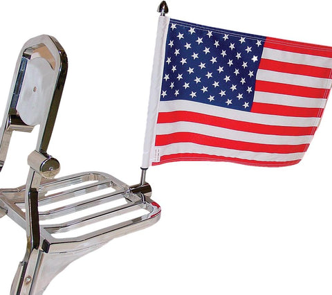 Usa 6x9 Flag And Mount For Square Luggage Rack