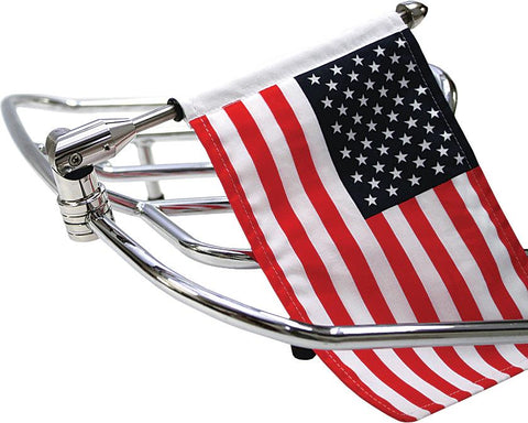 Usa 6x9 Flag W-folding Mount For 1-2" Round Bar