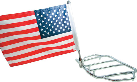 Usa 6x9 Flag And Fixed Mount For 5-8" Round Bar