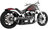 Outlaw High 2-Into-1 Blk Softail
